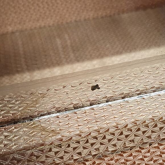 Antique Wood Cedar Jewelry Trinket Chest Box Dove Tail Brass Straps Mirror - Picture 13 of 16